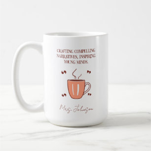 Mitreißende Erzählungen erstellen, Köpfe inspirier Kaffeetasse