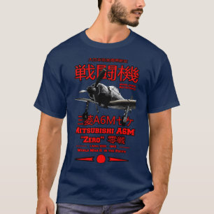 Mitsubishi A6M Null A6M Kampfflugzeug T-Shirt