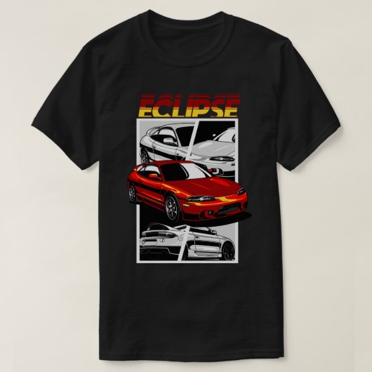 Mitsubishi Eclipse in Red mix max T-Shirt (Design vorne)