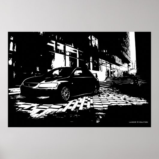 Mitsubishi EVO 9 Poster (Vorne)