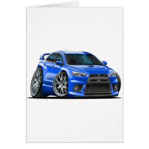 Mitsubishi Evo Blue Car