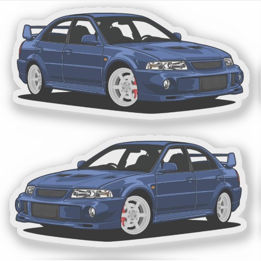 Mitsubishi Evo Car Sticker (Vorderseite)