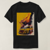 Mitsubishi EVO Coolster Wagen in Gelb T-Shirt (Design vorne)