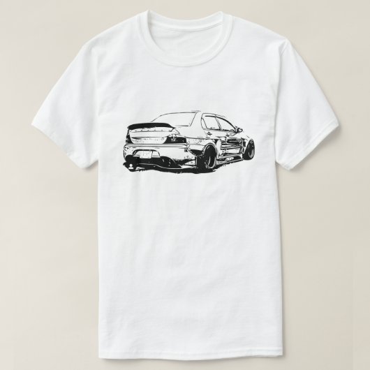 Mitsubishi-Evolution Evo neun VektorimageMitsubis T-Shirt (Design vorne)