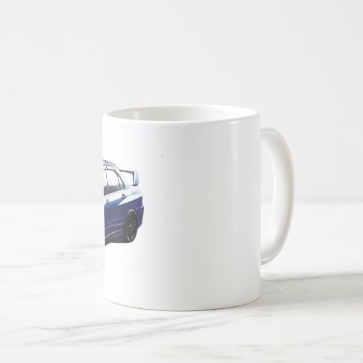 Mitsubishi-Evolution Kaffeetasse (VorderseiteRechts)
