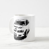 Mitsubishi Evolution Vector Image Kaffeetasse (Vorderseite Links)