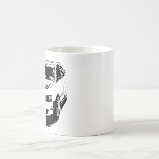 Mitsubishi Evolution Vector Image Kaffeetasse (Mittel)