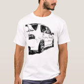 Mitsubishi-Evolutions-vektorbild T-Shirt (Vorderseite)