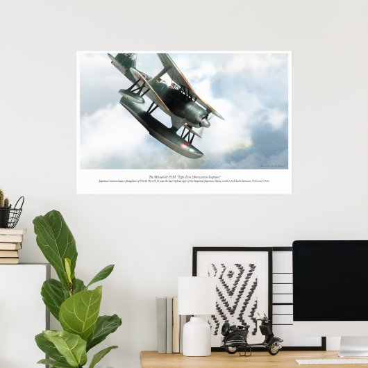 Mitsubishi F1M Poster (Heimbüro)