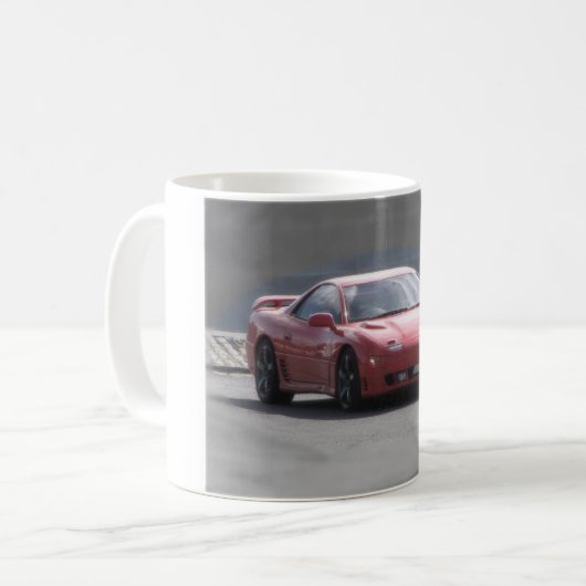 Mitsubishi GTO 3L Doppelturbo Kaffeetasse (Vorderseite Links)