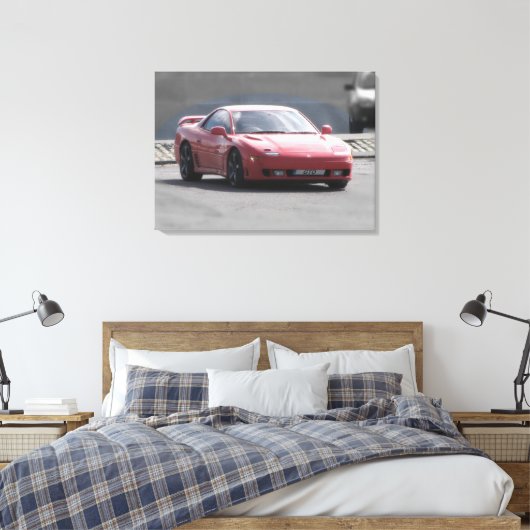 Mitsubishi GTO Twin Turbo Canvas Print Leinwanddruck (Insitu (Schlafzimmer))