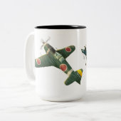 Mitsubishi J2M3 Raiden Zweifarbige Tasse (Vorderseite Links)