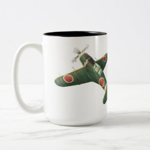 Mitsubishi J2M3 Raiden Zweifarbige Tasse
