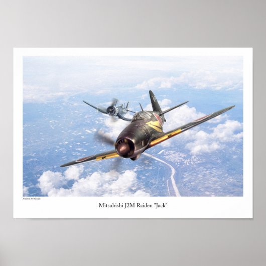 Mitsubishi J2M Raiden "Jack" Poster (Vorne)