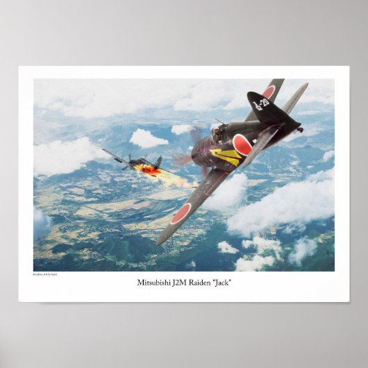 Mitsubishi J2M Raiden "Jack" Poster (Vorne)