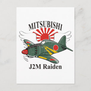 mitsubishi J2M Raiden Postkarte