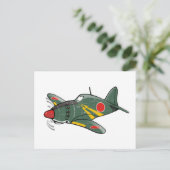 mitsubishi J2M Raiden Postkarte (Stehend Vorderseite)