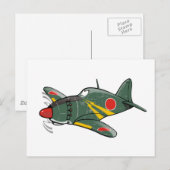 mitsubishi J2M Raiden Postkarte (Vorne/Hinten)