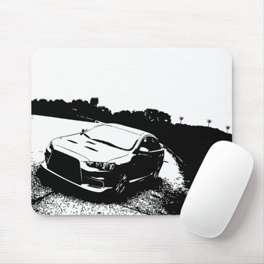 Mitsubishi Lancer Evo X Mousepad (Mit Mouse)