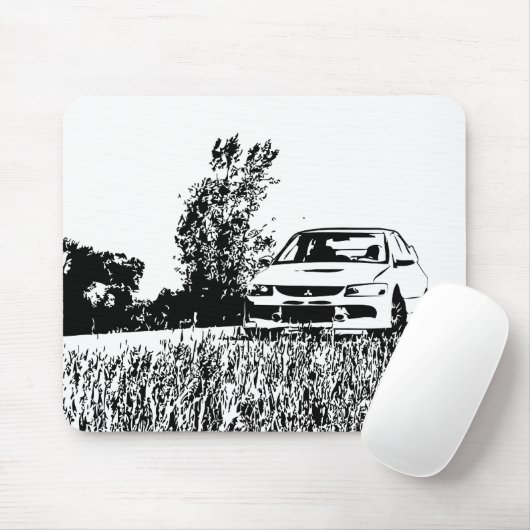 Mitsubishi Lancer Evoluion Mousepad (Mit Mouse)