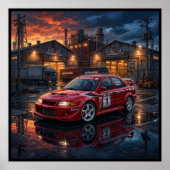 Mitsubishi Lancer Evolution VI Poster (Vorne)