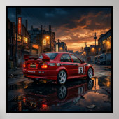 Mitsubishi Lancer Evolution VI Poster (Vorne)
