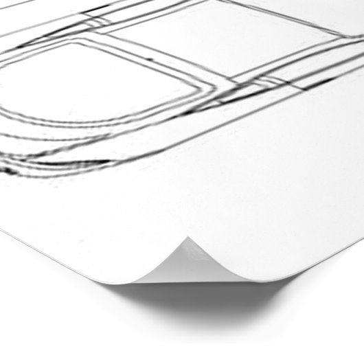 Mitsubishi-Lippenposter Poster (Ecke)