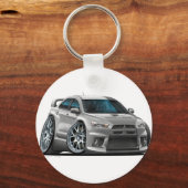Mitsubishi Silver Car Schlüsselanhänger (Vorderseite)