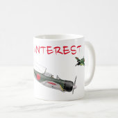 Mitsubishi Zero 7.00 'Null Interesse' Kaffeetasse (VorderseiteRechts)