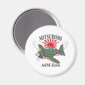 Mitsubishi Zero Magnet (Vorderseite/Rückseite)