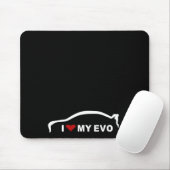 Mitsubishilancer-Evolution X - i-Liebe mein EVO Mousepad (Mit Mouse)