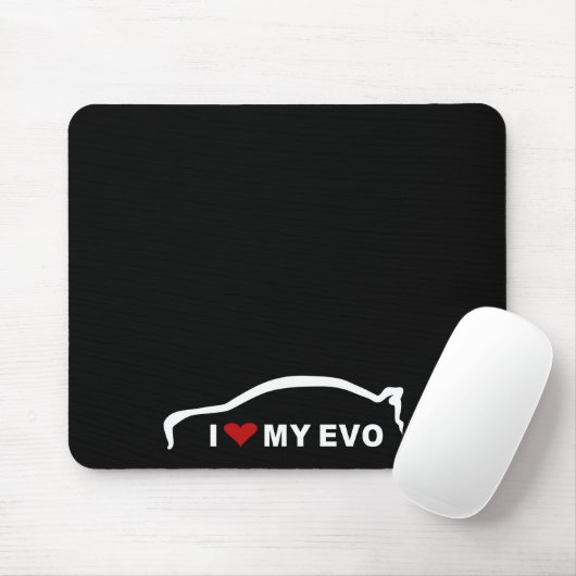 Mitsubishilancer-Evolution X - i-Liebe mein EVO Mousepad (Mit Mouse)