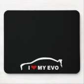 Mitsubishilancer-Evolution X - i-Liebe mein EVO Mousepad (Vorne)