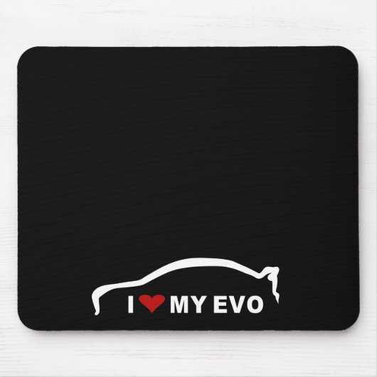 Mitsubishilancer-Evolution X - i-Liebe mein EVO Mousepad (Vorne)