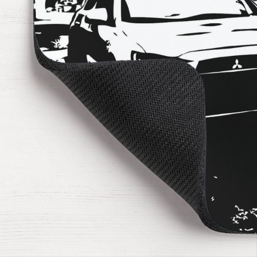 Mitsubishilancer-Evolution x - i-Liebe mein EVO Mousepad (Ecke)