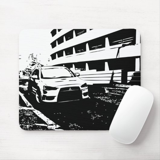 Mitsubishilancer-Evolution x - i-Liebe mein EVO Mousepad (Mit Mouse)