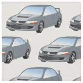 Mitsubishilancer-Evolutions-Gewebe Stoff (Nahaufnahme)