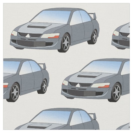 Mitsubishilancer-Evolutions-Gewebe Stoff (Nahaufnahme)