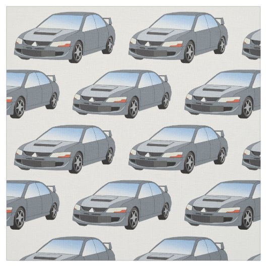 Mitsubishilancer-Evolutions-Gewebe Stoff (Muster)