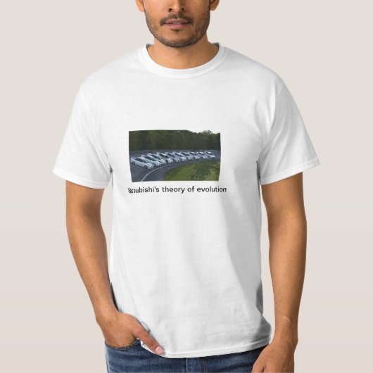 Mitsubishis Theorie der Evolution T-Shirt (Vorderseite)