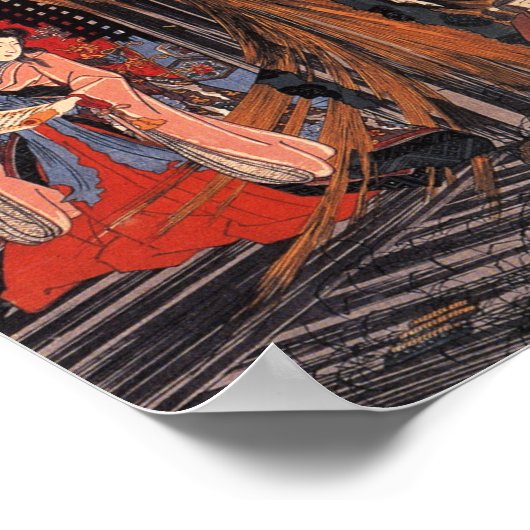 Mitsukuni Defying the Skeleton Specter Poster (Ecke)