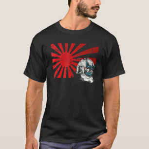 Mitsune japanische Cat Chilling Mask Art Sunset An T-Shirt