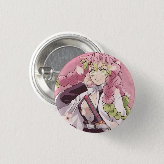 Mitsuri Kanroji Button (Vorne & Hinten)