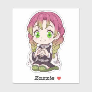 Mitsuri Kanroji Chibi Liebe Aufkleber