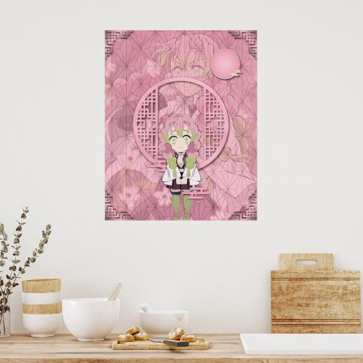 Mitsuri Kanroji Chibi Poster (Küche)