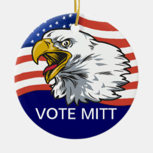 Mitt der Abstimmung - Patriotischer Adler Keramikornament