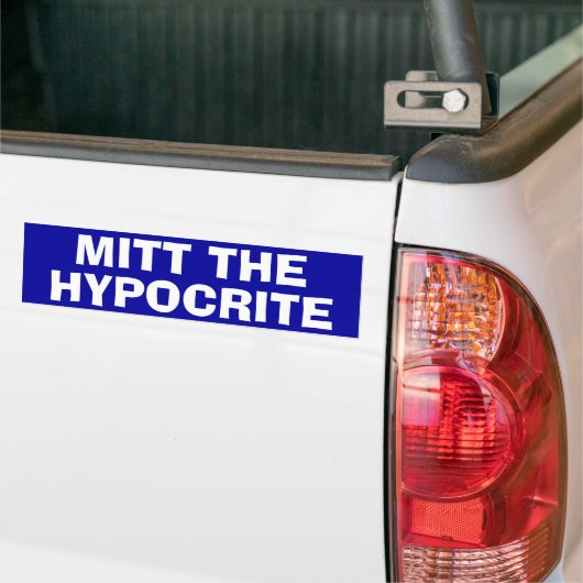 "Mitt der Heuchler" Autoaufkleber (Auf Lkw)