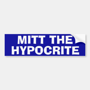 "Mitt der Heuchler" Autoaufkleber