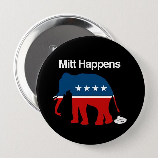 MITT HAPPENS -.png Button (Vorne & Hinten)
