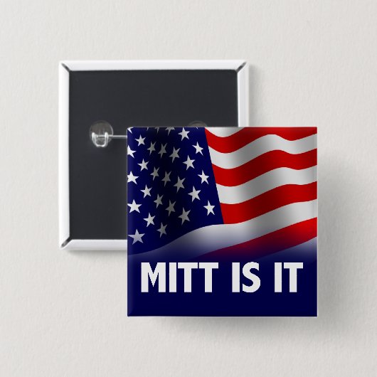 Mitt ist es - Romney Ryan 2012 Button (Vorne & Hinten)